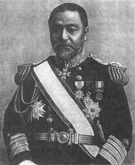 Фуллер Р., Грегори Р. Японское холодное оружие - Вице-адмирал Хэйтатиро Того, командующий объединенным флотом и самый известный японский адмирал, в 1904 г.